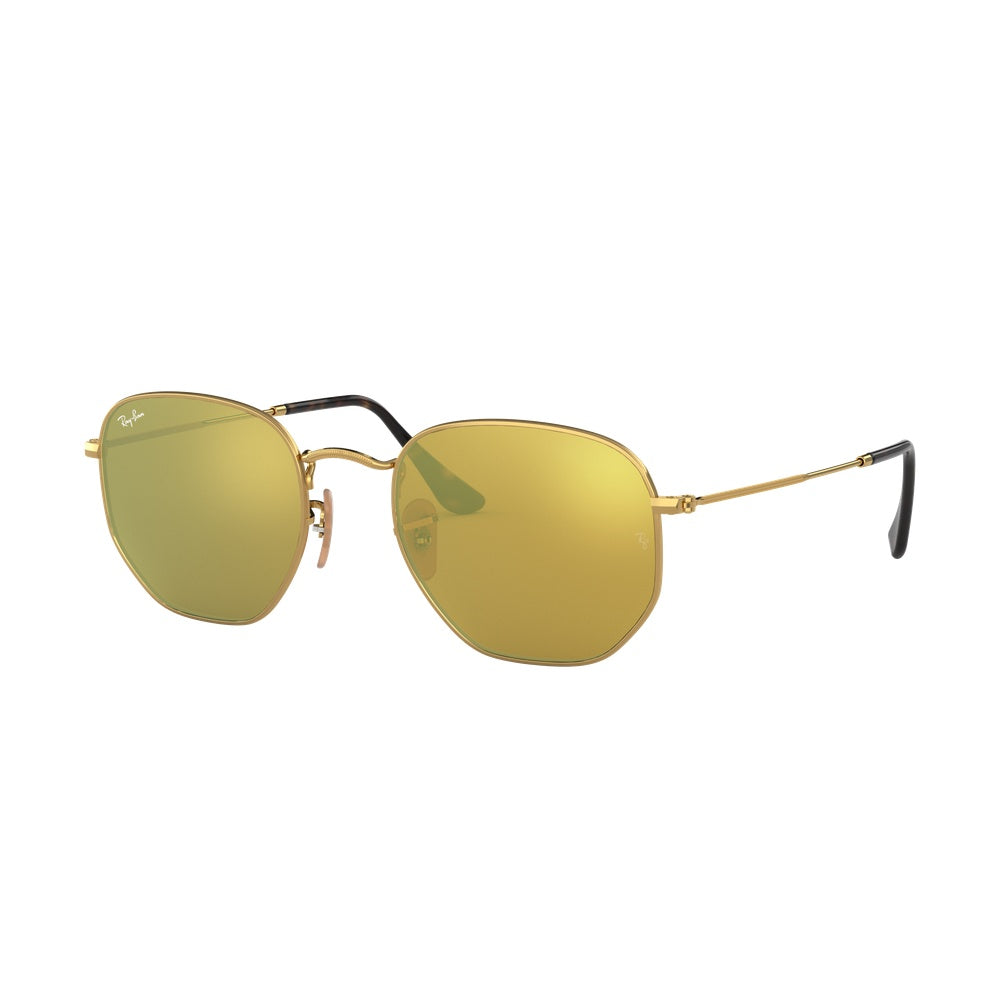 Lunettes de soleil Ray-Ban Hexagonal Flat Lenses RB3548N 001 - Vue 2 (Photo réelle)