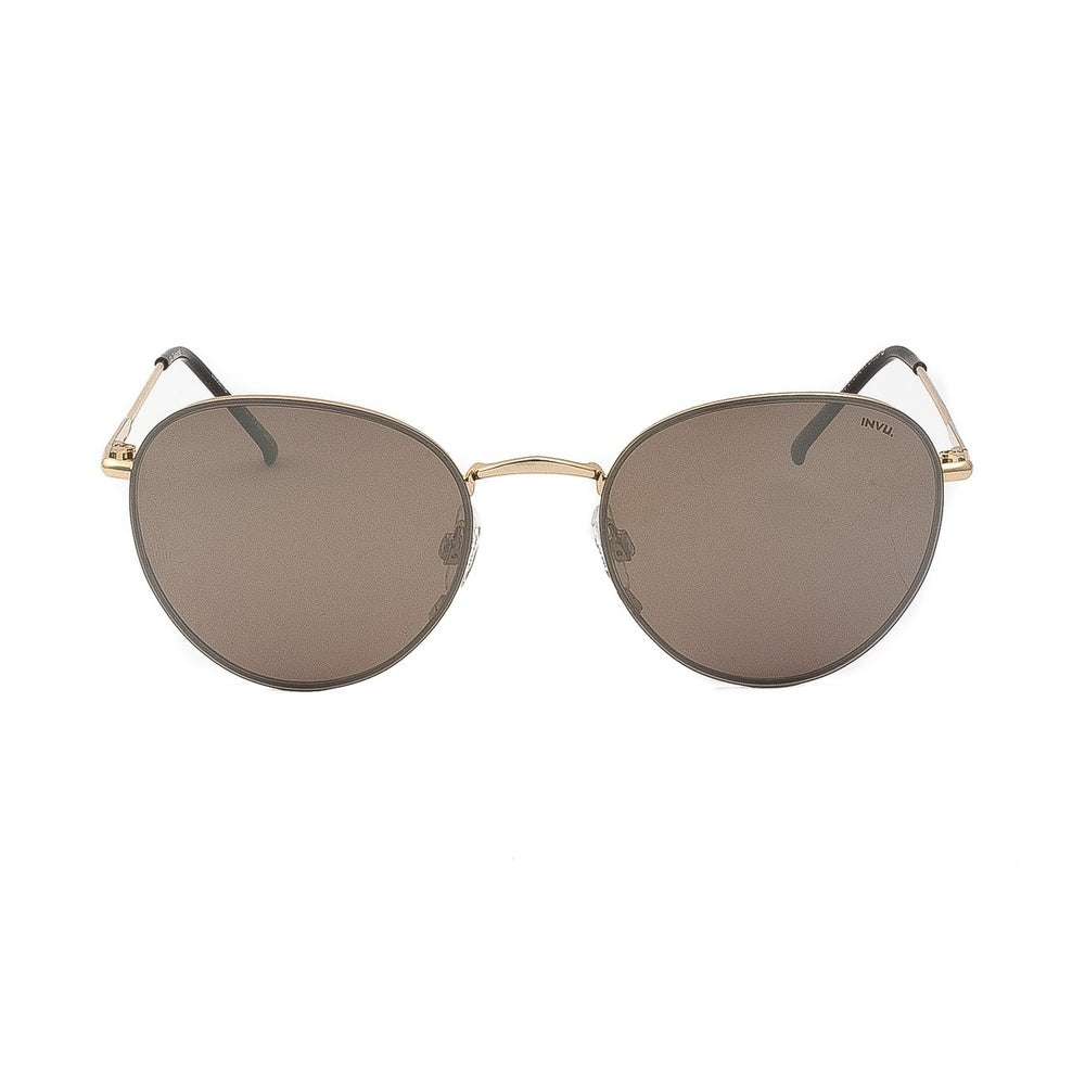 Lunettes de soleil Invu B1002D Ronde Dorée Polarisées - Vue 1