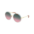 Lunettes de soleil Gucci GG0061S 001 Ronde Bande Web Vert-Rouge - Vue 2