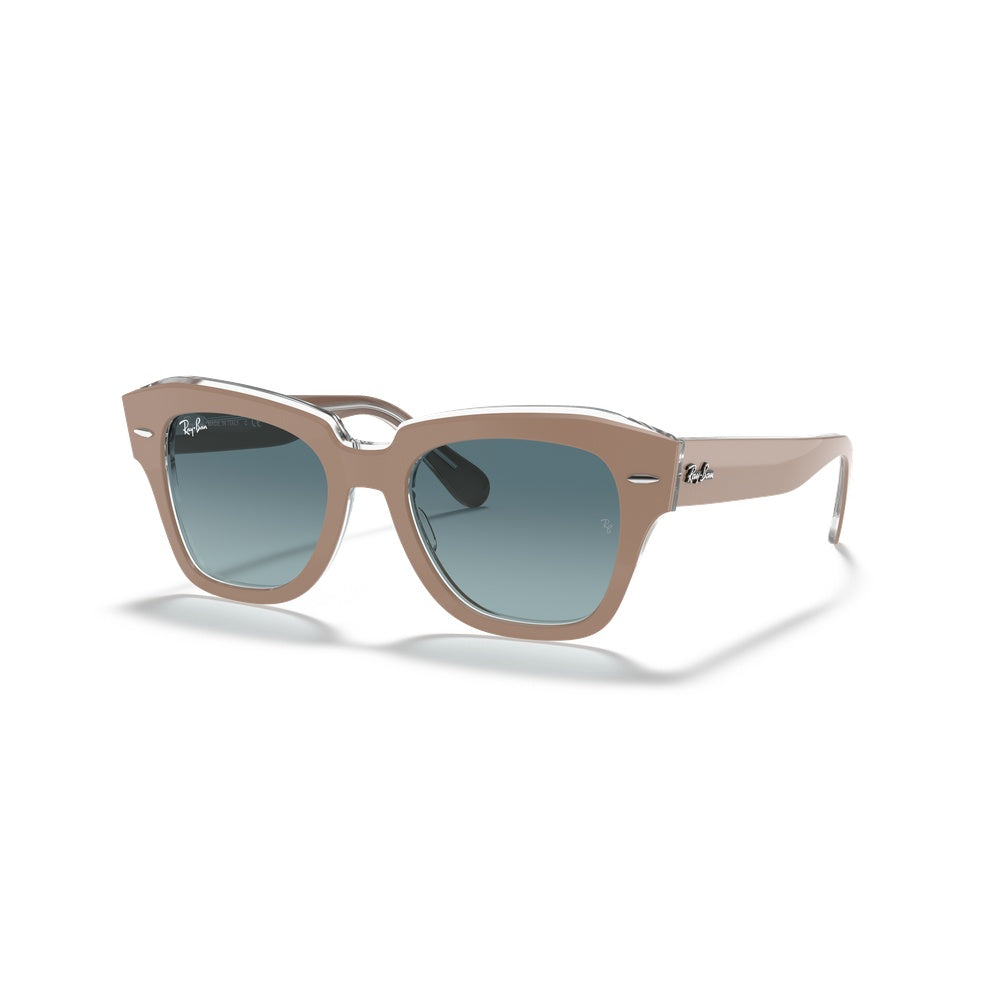 Lunettes de soleil Ray-Ban State Street RB2186 901/58 Polarisées - Vue 2 (Photo réelle)