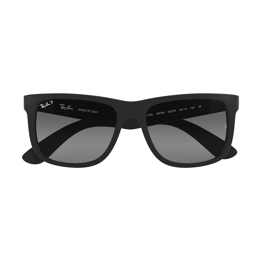 Lunettes de soleil Ray-Ban Justin RB4165 601/71 Noir Mat - Vue 1